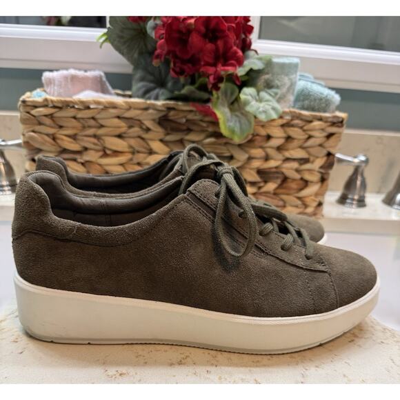 Clarks Ultimate Comfort Cushion Feel 10M Lace Up Suede Leather Shoes Brown - Picture 4 of 9